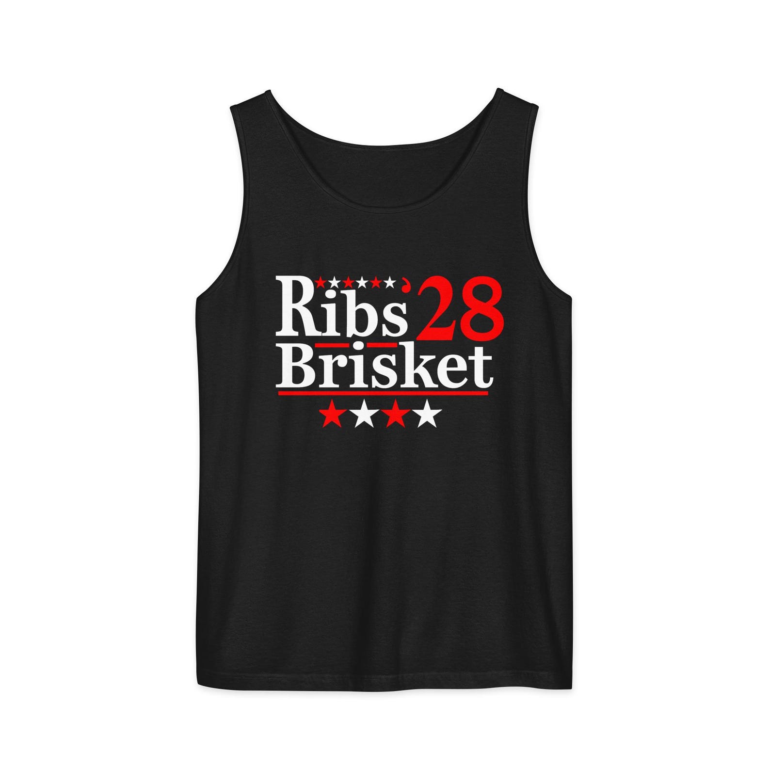 Ribs Brisket 2028 - Funny BBQ Shirt With Election Parody Theme - Unisex T-Shirt 4XL