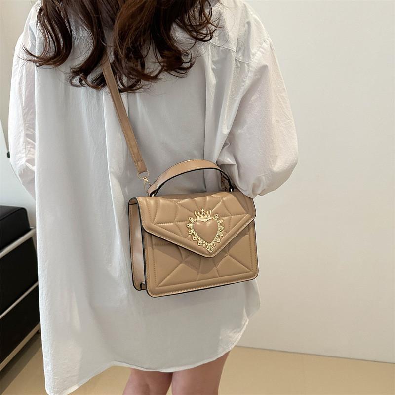 Stylish Pu Chain Shoulder Bag For Women Chic Vintage Small Square Crossbody Purse