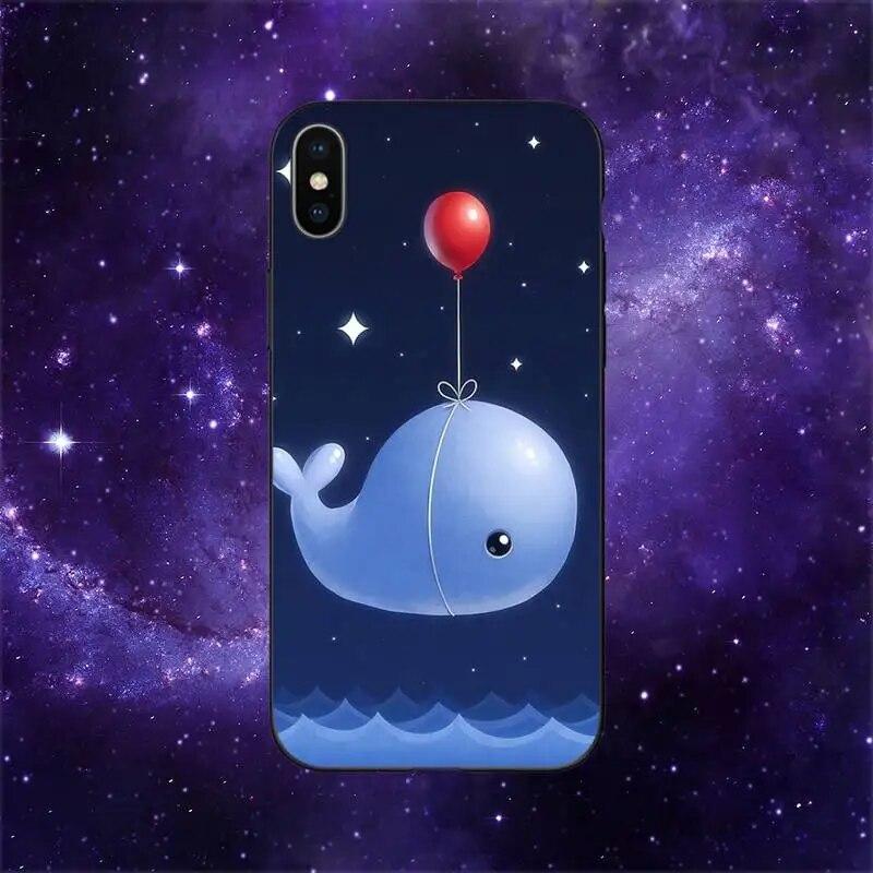 Cartoon Whale Phone Case For iPhone Samsung Galaxy Redmi Xiaomi Oppo OnePlus Note S A 7 8 9 10 11 12 13 14 20 21 22 23 53 54 Pro Max  Ultra TPU Soft
