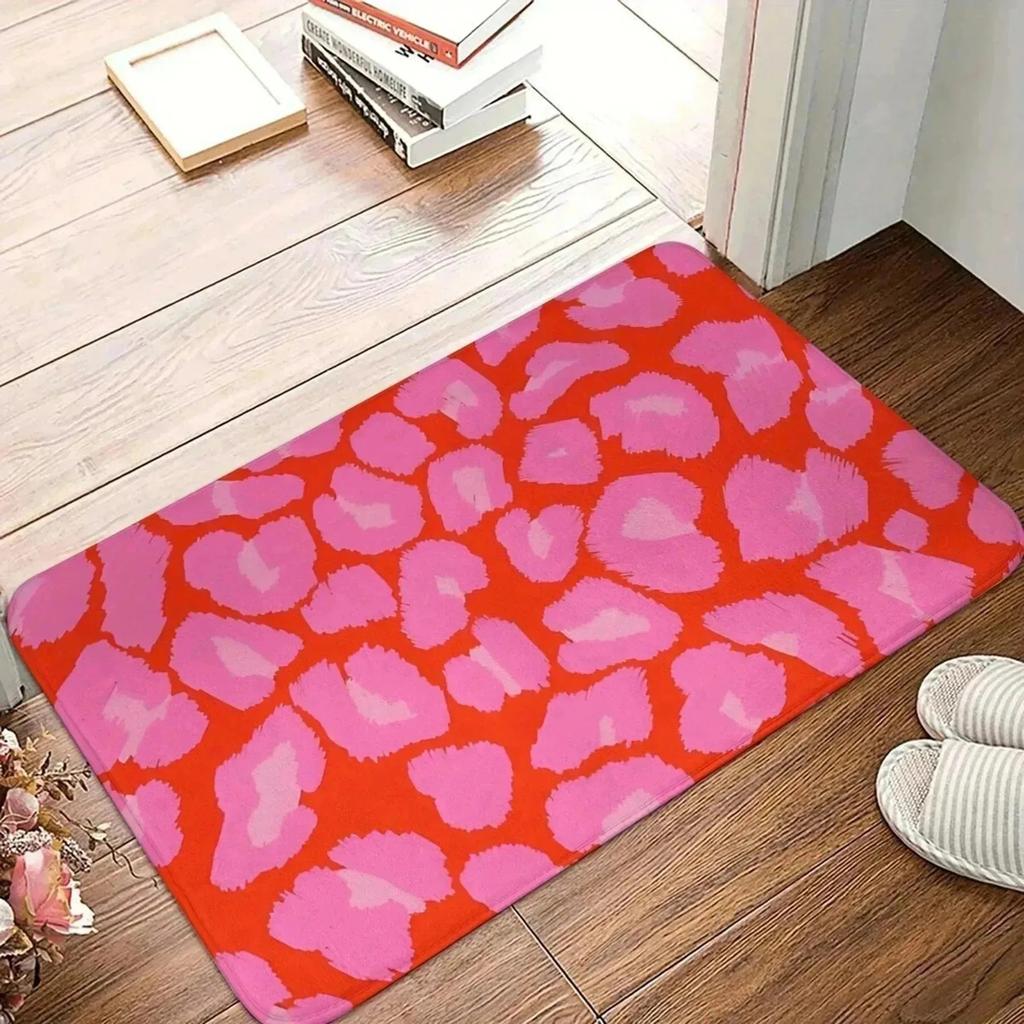 1PC Paw Print Pattern Kitchen Rug Non-Slip Door Mats Pop Design Bathroom Rug Bath Mat Carpet for Home Sink Laundry Decor