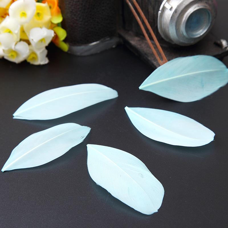50Pcs26 Color Diy Jewelry Accessories Feather Color Floating Head Feather Goose Feather Craft Decorative Material