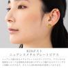 LOKUMI Earrings Made In Japan 18k Gold K18 Post K18 Compatible with Metal Allergies Metal Plate Stud Small Size Ladies Simple Popularity Metallic