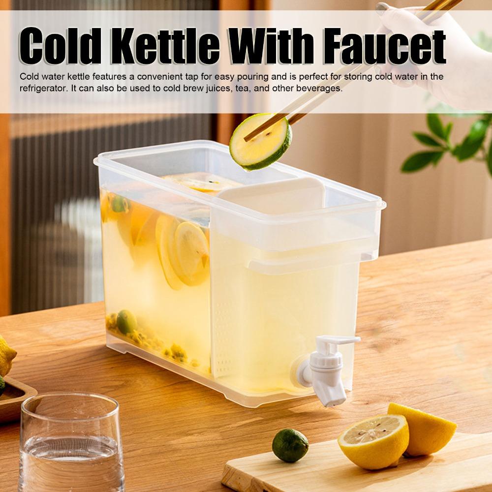 PET Beverage Dispenser 3.5L Capacity Water Dispenser Convenient Lemonade Container  For Party