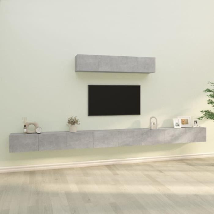 VidaXL TV Unit Set 6 Pcs Concrete Grey Engineered Wood 3114609