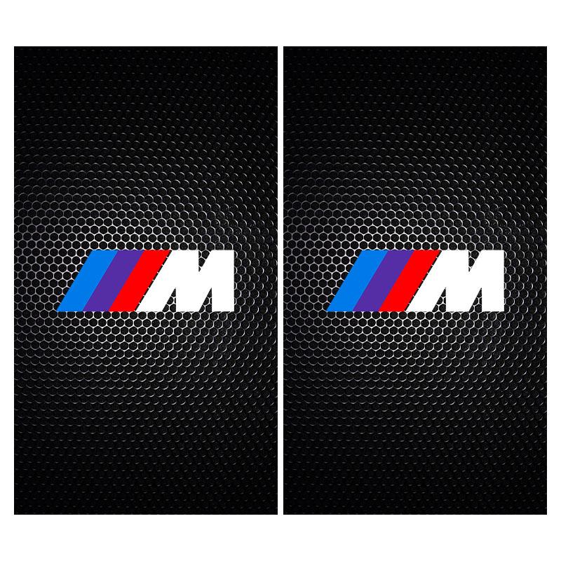 2 szt. Folia ochronna na słupek środkowy z logo samochodu Naklejka odporna na zarysowania Naklejka do BMW E60 E46 E39 E38 E90 E36 F30 E30 E31 E34 F10 F20 E87 E92 E91 X1 X5 X3 X6