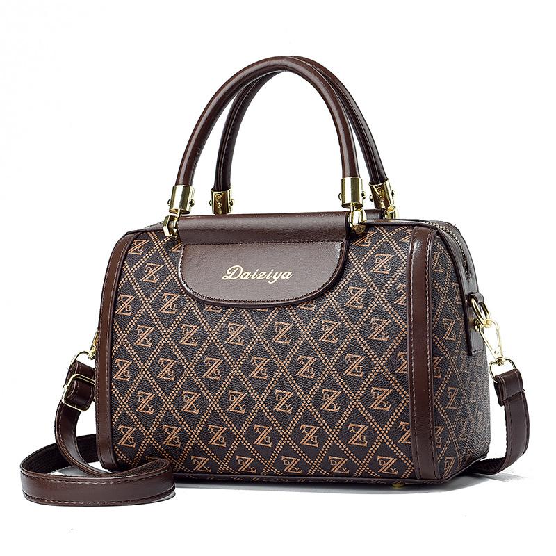 New Design Women Middle-aged Mother Bag Style Pillow Bag 100 Shoulder Crossbody Boston Women Bag Durable Material