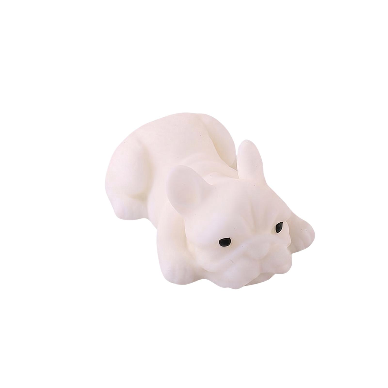 

Soft Silicone Bulldog Stress Relief Toy Squeeze Squishy Novelty Puppy Shape Sensory Fidget Toy for Anxiety and Relaxation One Size