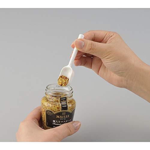 Inomata Chemical Co., Ltd. Measuring Spoon Short White Tablespoon & Teaspoon Set