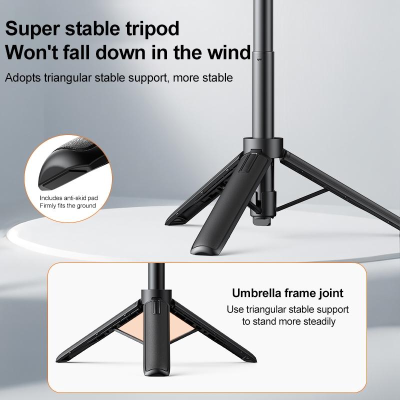 PULUZ Mini Magnetic Quick Release Selfie Stick Tripod 1/4 srew Stand Mount For GoPro MISSION 1/1 PRO/DJI/Insta360 Action Cameras