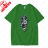 Gotische Schlange und Blumen T-Shirt Künstlerischer Retro Gothic Stil Florale Ästhetik Grafik T-Shirts Herren Damen Baumwolle Klassisches Tee