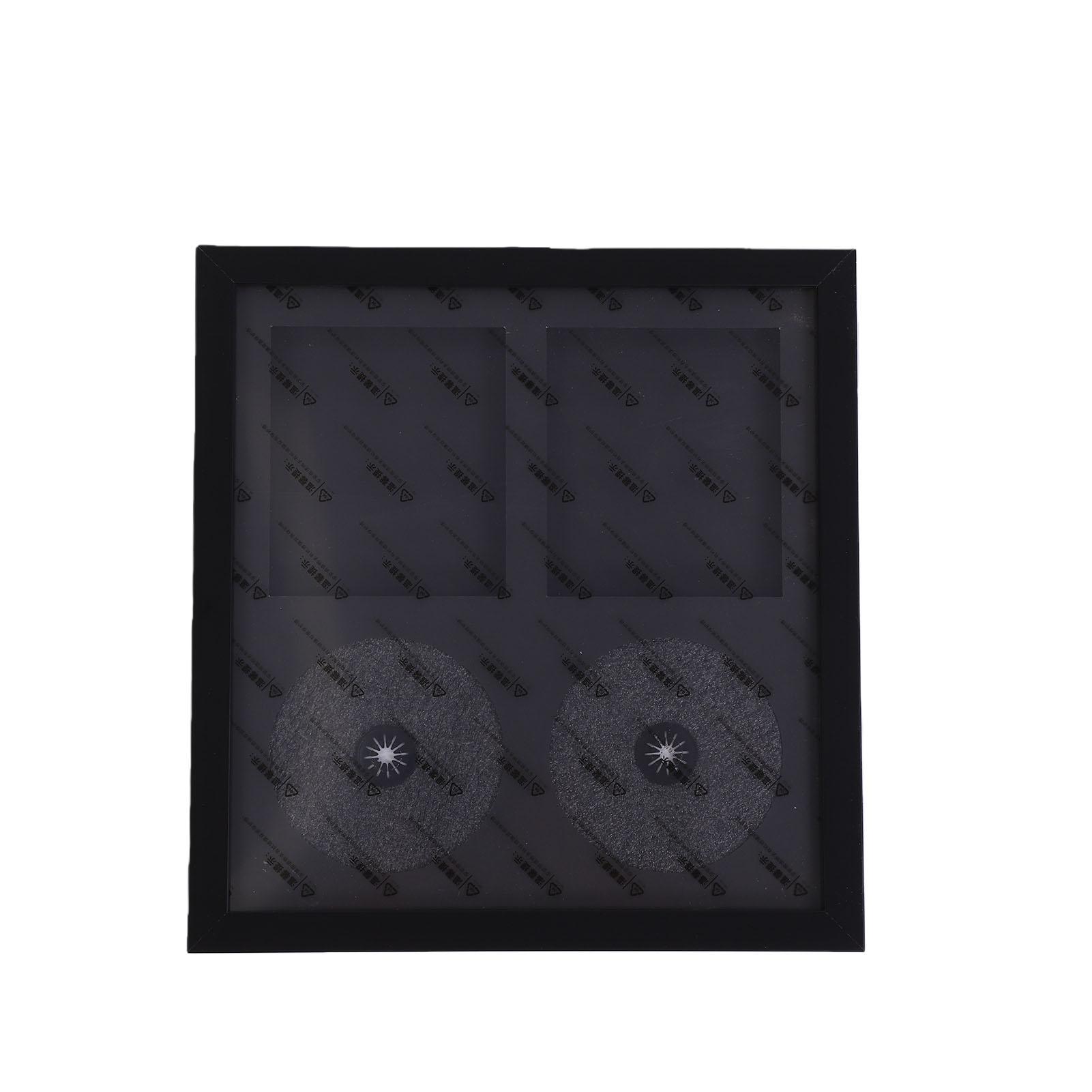 

Double CD Display Frame Clear Glass Wooden Tabletop Wall Mountable Record CD Album Frame Display Case for Collectors