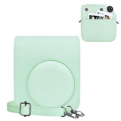 Kinokoo Instax Mini 12 Fujifilm Instax Mini 12 Camera Instax Opens with Shoulder Strap Included Case, Case, Case, Magnet, (Green)