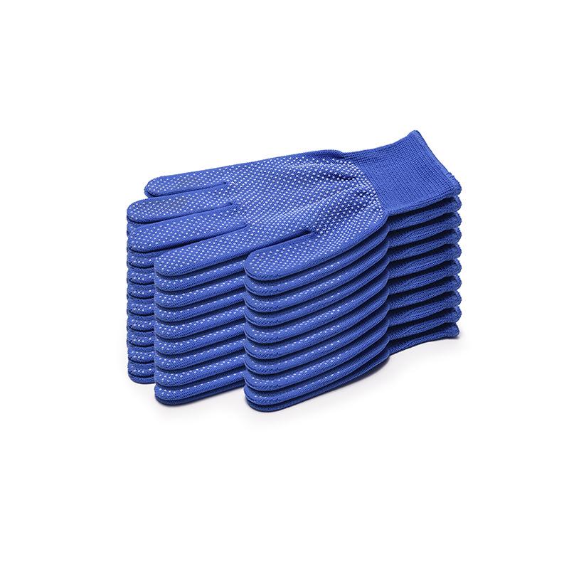 Thin Full-Finger Anti-Slip Work Gloves with Sun Protection & Nylon Dots for Construction & Labor Handling.