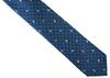 [SIMON CARTER] Simon Carter Panda Gingham Check Silk Tie (Antique Blue)
