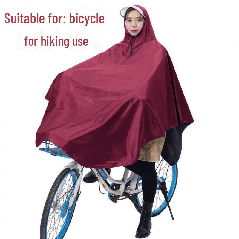 Unisex Long Motorcycle Rain Poncho - Thickened Electric Vehicle Cover