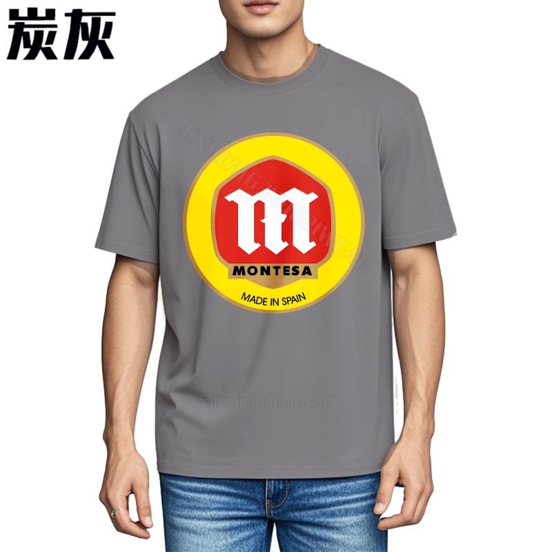 Unisex tshirt Streetwear New Teeshirts Montesa Logo On Black Shirt Breathable Lightweight Tee Stylish Cotton Tshirt Graphic