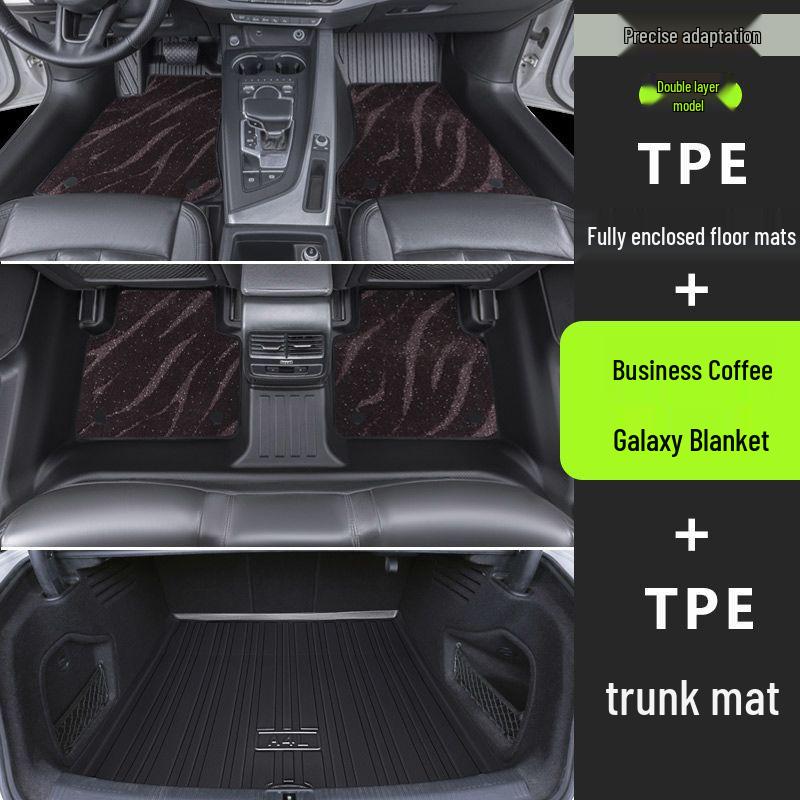 Volkswagen Passat Car Floor Mats: TPE Material, Surround Design, Door Sill Protection, Fits 19-26 Models, Eco-friendly
