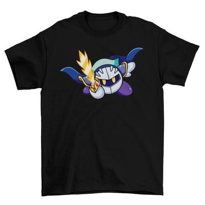 Meta Knight marškinėliai Unisex Suaugusiems Juokingi dydžiai Žaidėjo Vaizdo žaidimas Kirby Smash Naujas