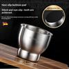 Mortar And Pestle Stainless Steel Spice Grinder Pill Crusher With Lid Ergonomic Grip For Crushing Grinding