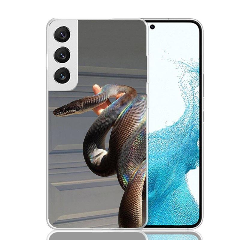 Animal Leather Snake Scales Phone Case For Samsung Galaxy S26 Ultra S23 S24 S25 Edge S20 FE S21 S22 Plus Soft Print Shell Cover
