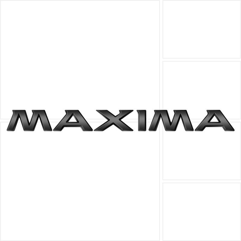 

3D автомобильный декор ABS пластик черный/серебристый буква логотип для MAXIMA эмблема автомобиля задняя дверь багажника значок аксессуары