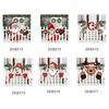 Christmas Fence Decoration DIY Garden Fence Sign Outdoor Xmas Decor Santa Clause