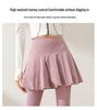 Women's Autumn Sportswear Set: Luminous Jacket, Skirt, Pants for Badminton, Tennis, Running, Yoga, Pilates, and Fitness.