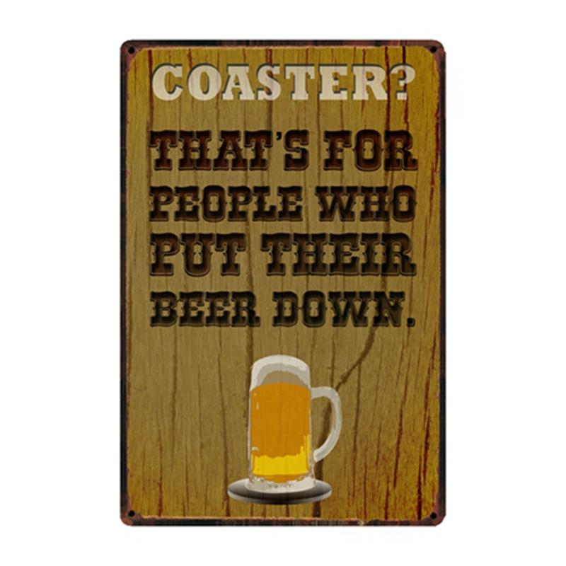 [ WellCraft ] Free Beer Tomorrow Ice Cold Beer Served Here Metal Sign Posters Art Vintage Mural Painting Custom Decor WW4