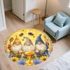 Sunflower pattern round rug,Carpet Rug for Living Room Bedroom Sofa Playroom Decor,Non-slip Floor Mat,Holiday Gifts and Birthday Gifts.