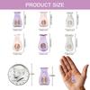 Mini Magnetic Vase Refrigerator Magnet with Magnet Glass Small Vase Kitchen Fridge Decor Creative Magnetic Ornament 3-Pack