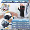 Arthritis Gloves For Men Women Hand Support Wrist Brace Fingerless Gloves Carpal Tunnel Pain Relief 1Pair