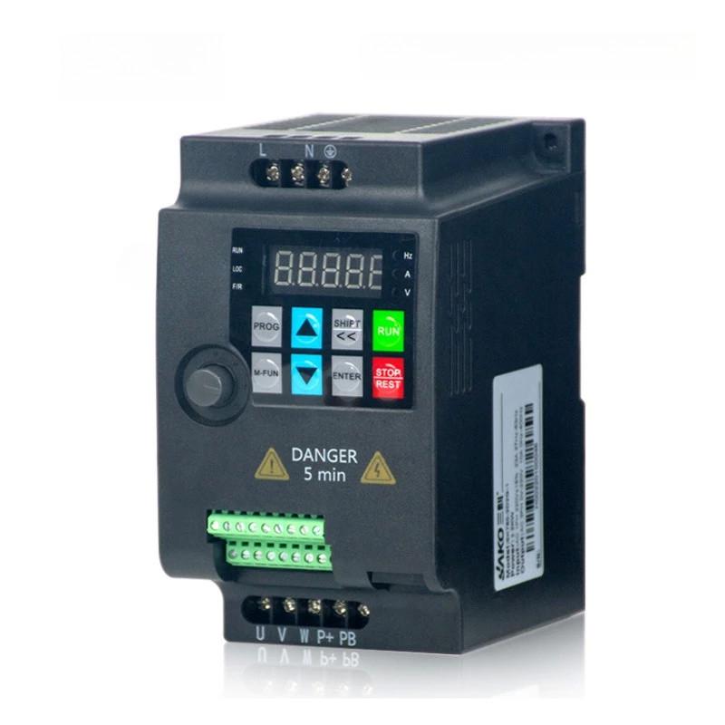Mini VFD INVERTER 220V 0.75KW/1.5KW/2.2KW 1HP Variable Frequency Drive Converter for Motor Speed Control