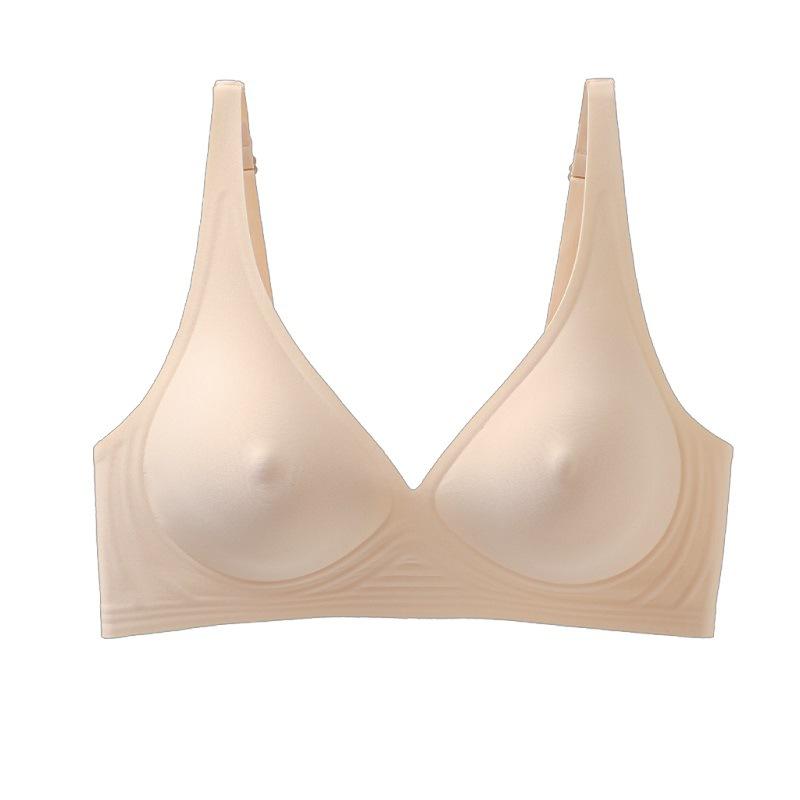 New seamless underwear kim * s no steel ring comfortable jelly strip soft support bumps sexy bra Seamless