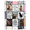 Dog Animal Pattern Blanket Flannel Soft Comfortable Home Blanket Warm Blanket Birthday Holiday Gift