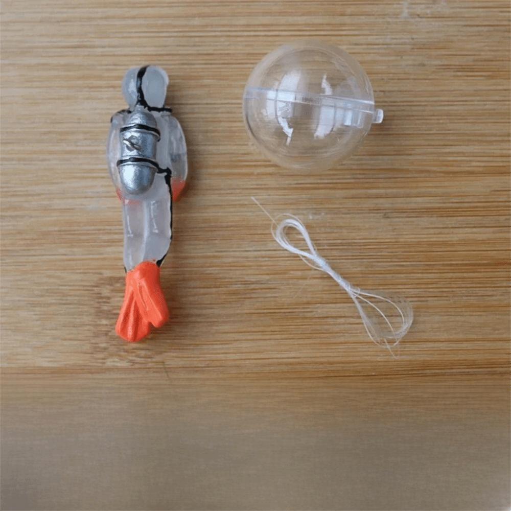 Resin Material Resin Floating Diver Simulation Diver Fishing Line Underwater Ornament Small Floating Ball