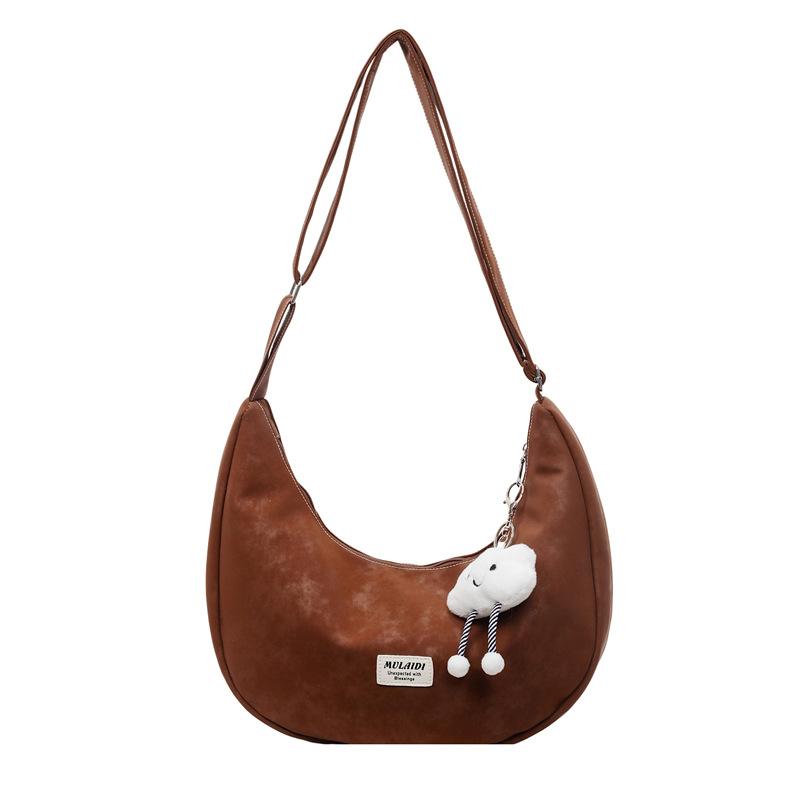 Crossbody bag women's autumn dumpling bag commuter versatile light luxury high-end niche underarm bag