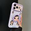 Applicable to 17promax iPhone case 15 cute cartoon 16 Xiaoyu rotating bracket iphone14 girl 13