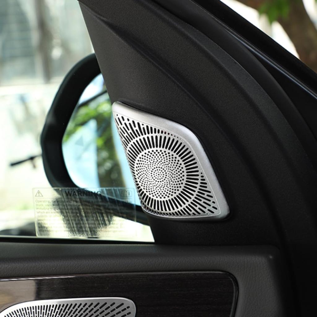 Car Front Speaker Tweeter Cover Trim Sticker Compatible with Mercedes Benz GLE GLS Class W167 V167 X167 2020-2024