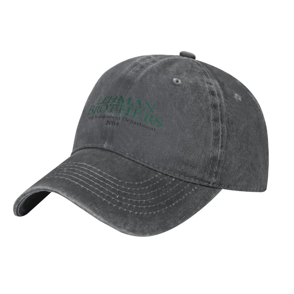 Washed Baseball Cap Lehman Brothers Summer Trucker Hat For Women Men Y2k Retro Hiking Fishing Sun Baseball Caps
