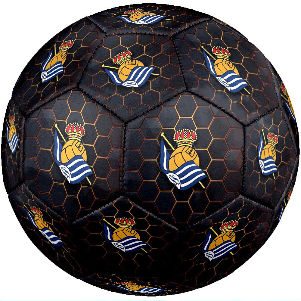 Pallone da Calcio Standard Misura 5 FC Real Sociedad Durevole per Allenamento e Partita Sport Outdoor per Adulti