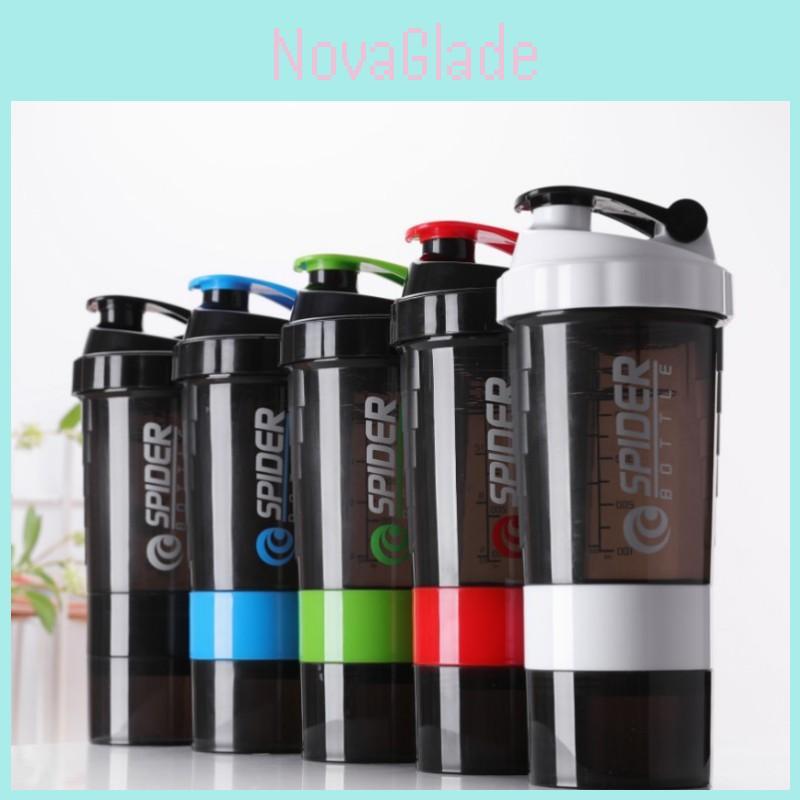 Zihong Spider Cup Für Fitness-Sportarten Shaken Sie Ihr Protein mit dreilagiger Pulverbox und aufgedrucktem Logo