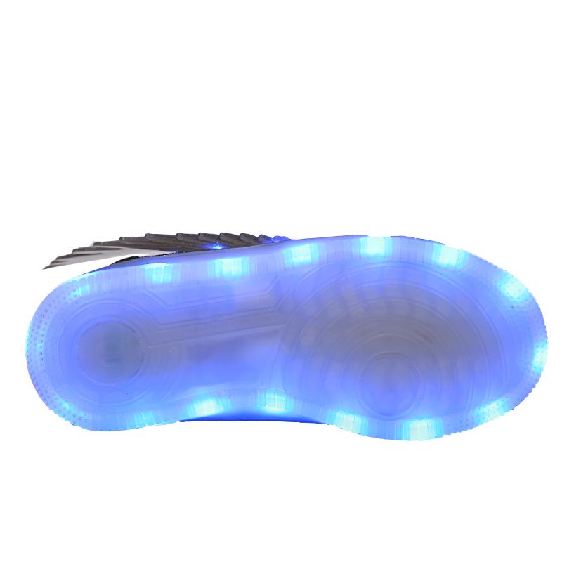 Dětské LED boty se svítícími křídly Dětské síťované svítící boty Vycházkové tenisky Dívčí Chlapecké USB nabíjení Světelné ležérní boty