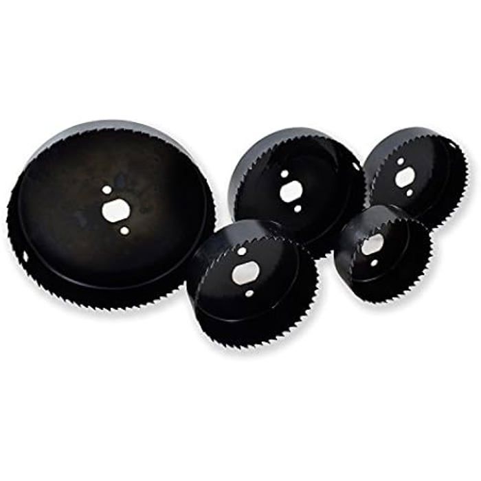 Couronnes Perforatrices - FERRESTOCK - FSKCOR002 - Lot De 8 - Diamètres De 64 À 127 Mm - Profondeur De 25 Mm