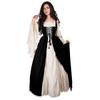 Halloween Costume Square Collar Bundle Waist Medieval Renaissance Vintage Dress