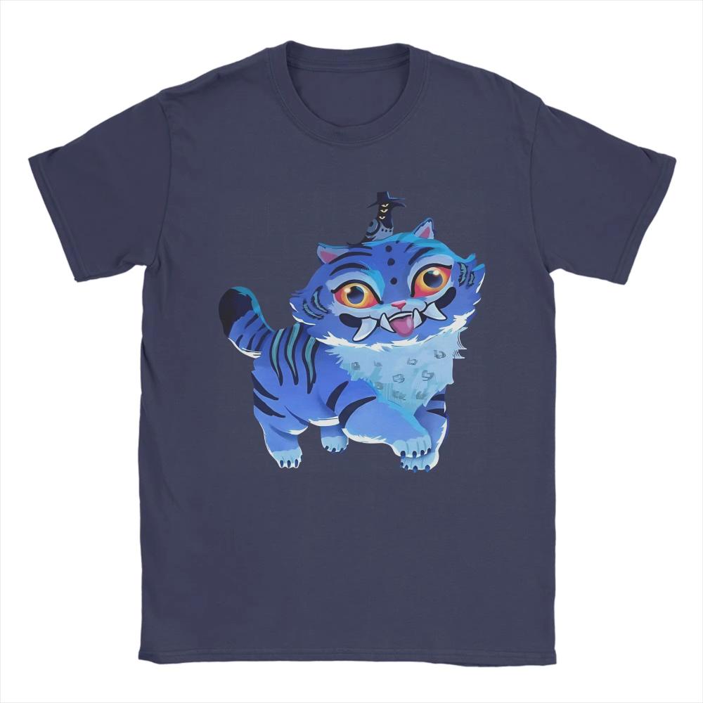 

Милая футболка с демонической кошкой K-pop, охотник на демонов, хлопок, мужская, летняя, Y2K, повседневные футболки с круглым вырезом, трендовая, женская, оверсайз, с принтом, одежда 4XL
