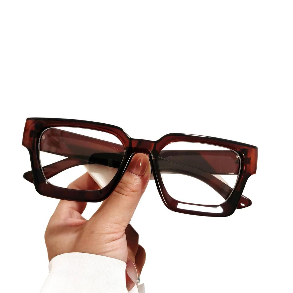 2025 Stylish Small Square Anti-Blue Light Glasses with Clear Lenses