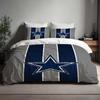 Funda de edredón Dallas Cowboys Hecha a mano Regalo Juego de tres piezas de ropa de cama Funda de edredón Personalizada Nombre Cumpleaños Ropa de cama Navidad Halloween Regalo Vuelta al Cole.