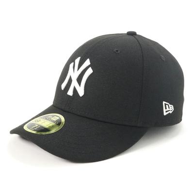 [New Era] Cap MLB Low Profile Hat NY Black/White 7 3/8 LP5950 NEYYAN BLK SWHI 25J