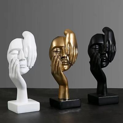 Sculpture Figurines Abstraites Européennes - Ornement Simple en Artisanat d'Art pour la Décoration de la Maison, du Salon, du Bureau