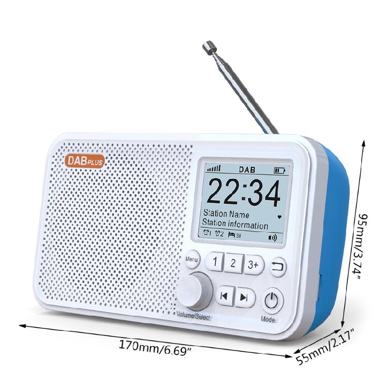Portable Digital DAB Radio LCD Display FM Receiver Bluetooth-compatible 5.0 Desi